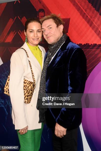 Simon Le Bon and Yasmin Le Bon attend the Music Industry Trust Awards 2021 honouring Pete Tong at The Grosvenor House Hotel on November 01, 2021 in...