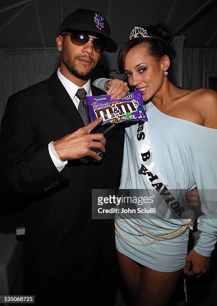 Stephen C. Bishop and Tameka Jacobs during 7th Annual Heidi Klum Halloween Party, Sponsored by M&M's Dark Chocolate - Red Carpet and Inside at SBE's...