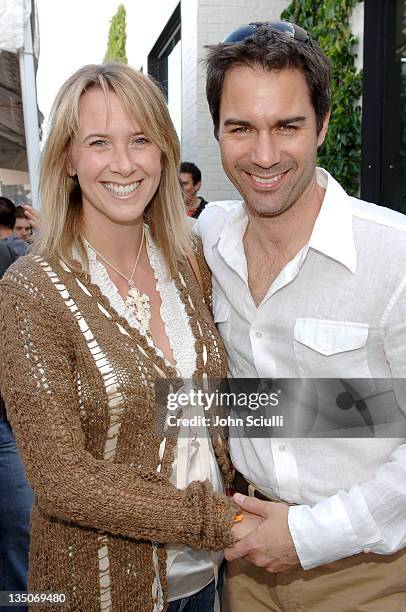 Eric McCormack and wife Janet McCormack during The John Varvatos 4th Annual Stuart House Charity Benefit - Inside at John Varvatos Boutique in Los...