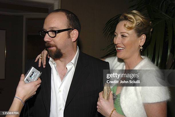 Paul Giamatti and Virginia Madsen, winners of the Best Picture Award for "Sideways"