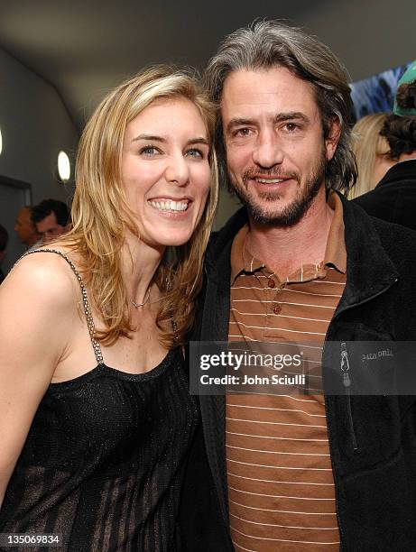 Amy Berg, director and Dermot Mulroney during "Deliver Us From Evil" Private Screening Hosted by Catherine Keener at The Endeavor Screening Room in...