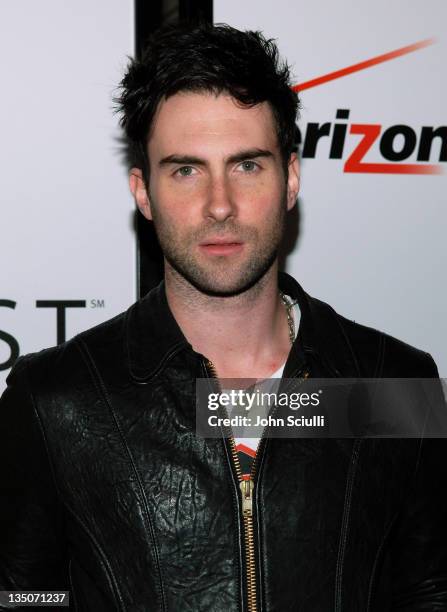 Adam Levine of Maroon 5 during Rolling Stone/Verizon Wireless Pre-GRAMMY Concert with Kanye West - Arrivals at Spider Club in Hollywood, California,...