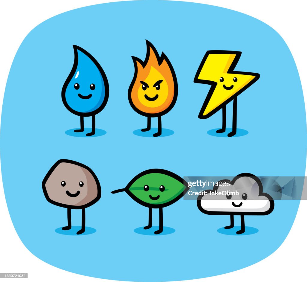 Elements Cute Doodle Set