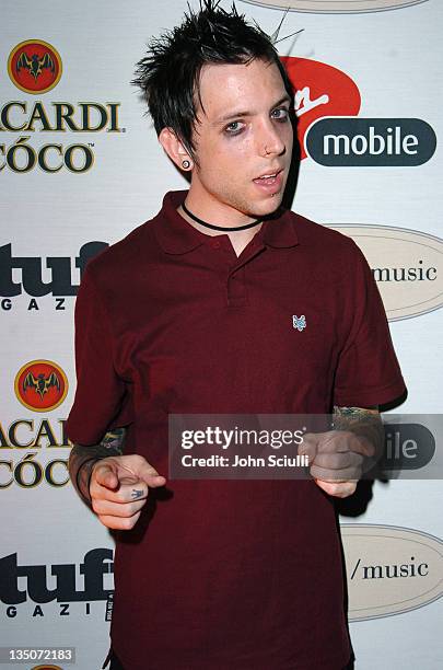 Billy Martin of Good Charlotte during Stuff Magazine and Virgin Mobile VMA Party Hosted by Missy Elliot and Dave Meyers - Arrivals at Star Island in...