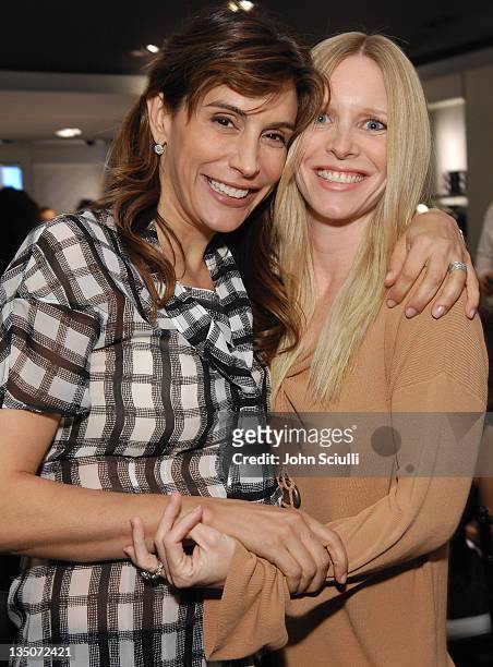 Jo Champa and Lauralee Bell during Cambodian Children's Fund Luncheon at Yves Saint Laurent at Yves Saint Laurent in Beverly Hills, California,...