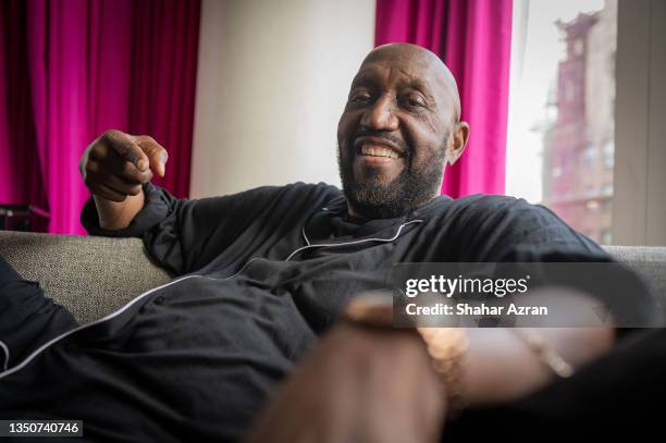 Singer Otis Williams of The Temptations getting ready for his 80th birthday celebrations at The Royalton Park Avenue Hotel on October 30, 2021 in New...