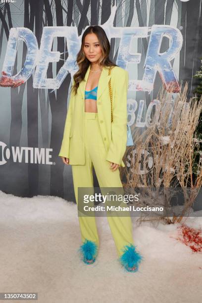 Jamie Chung attends the world premiere of "Dexter: New Blood" Series at Alice Tully Hall, Lincoln Center on November 01, 2021 in New York City.