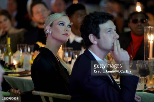 Karlie Kloss and Joshua Kushner attend the WSJ. Magazine 2021 Innovator Awards sponsored by Samsung, Harry Winston, and Rémy Martin at MOMA on...