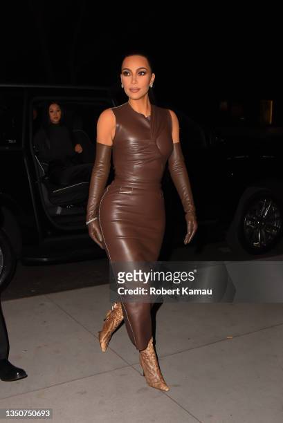 Kim Kardashian is seen in Manhattan on November 01, 2021 in New York City.