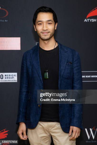 Yoson An attends the opening night gala screening of Marvel Studios 'Eternals' at the 2021 Asian World Film Festival at The Landmark on November 01,...