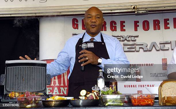 George Foreman during George Foreman Photocall - October 20, 2006 at Trafalgar Square in London, Great Britain.