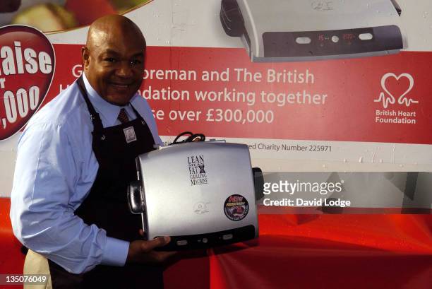 George Foreman during George Foreman Photocall - October 20, 2006 at Trafalgar Square in London, Great Britain.
