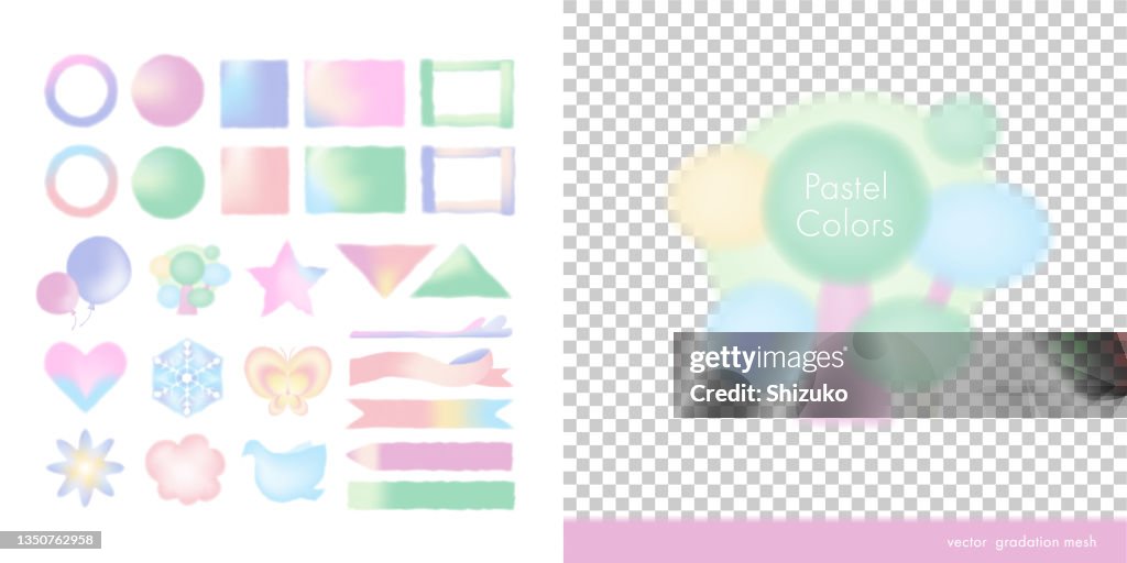 Pastellfarben Rahmen / Symbol. Weiche Lichtabstufung. Verwischen wie Aquarell. Natürliche Farbe. Blasse Farbe. Märchenhafte Farbe. Fantasie, Träume.