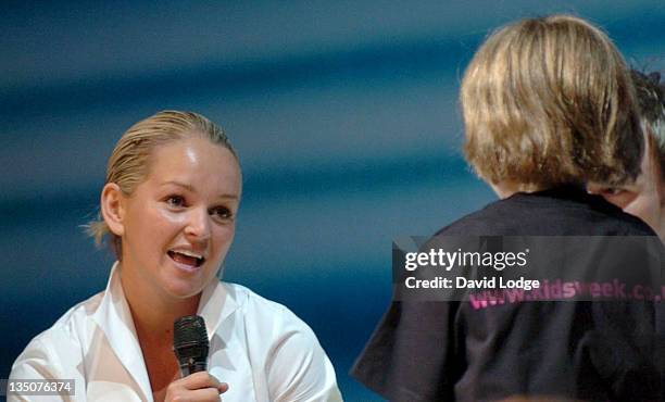 Jennifer Ellison during Kids Week In The West End - Press Launch - July 25, 2006 at Coventry Street in London, Great Britain.