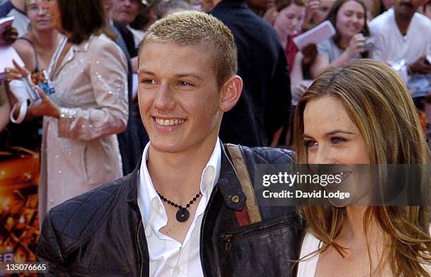 Alex Pettyfer and Alicia Silverstone during "Stormbreaker" London Premiere at Vue West End in London, Great Britain.