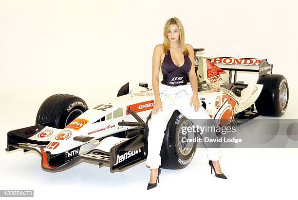 Keeley Hazell during Keeley Hazell - The New Face of Formula One 2006  Photocall - June 1, 2006 at Plough Studios in London, Great Britain.