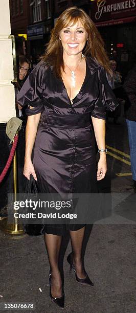 Carol Vorderman during "Guys and Dolls" - Cast Change Press Night at Piccadilly Theatre in London, Great Britain.
