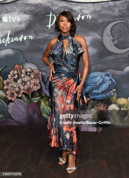 Amanda Warren attends Apple TV+'s Season 3 Premiere of "Dickinson" at Pacific Design Center on November 01, 2021 in West Hollywood, California.