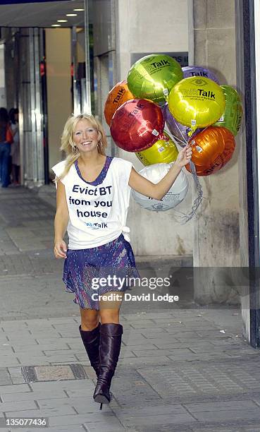 Shell Jubin during "Big Brother 5" UK - Contestant Shell Jubin Promotes Talk Talk - Photocall at The Carphone Warehouse in London, Great Britain.