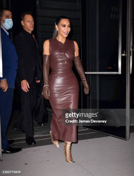 Kim Kardashian West leaves the WSJ. Magazine 2021 Innovator Awards at MOMA on November 01, 2021 in New York City.