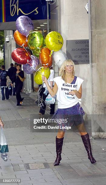 Shell Jubin during "Big Brother 5" UK - Contestant Shell Jubin Promotes Talk Talk - Photocall at The Carphone Warehouse in London, Great Britain.