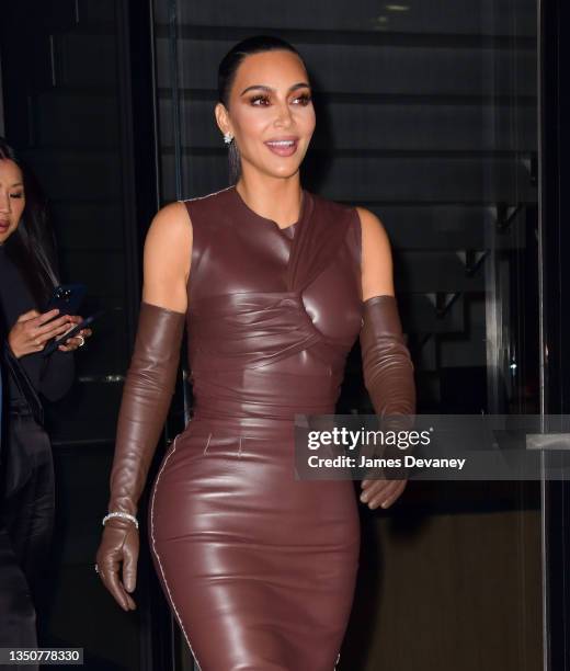 Kim Kardashian West leaves the WSJ. Magazine 2021 Innovator Awards at MOMA on November 01, 2021 in New York City.