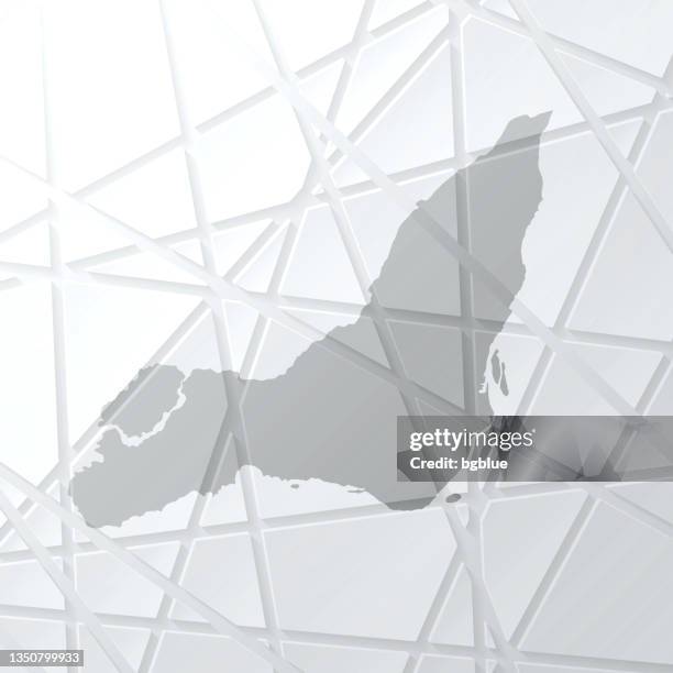 ilustraciones, imágenes clip art, dibujos animados e iconos de stock de mapa de la isla de montreal con red de malla sobre fondo blanco - isla de montreal