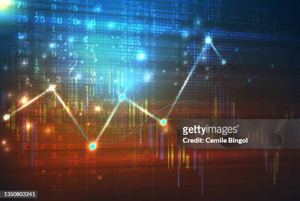 abstract stock market graph - trading floor stock illustrations