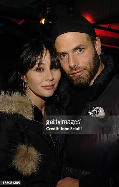 Rick Salomon and Shannen Doherty during 2005 Park City - Motorola Late Night Lounge Sponsored by Motorola and Splinter Cell Chaos Theory at Motorola...