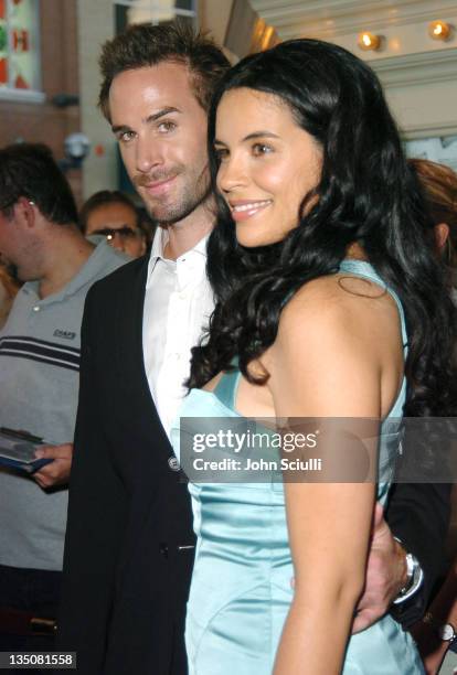 Joseph Fiennes and Zuleikha Robinson during 2004 Toronto International Film Festival - "Merchant of Venice" Premiere at Elgin Theatre in Toronto,...