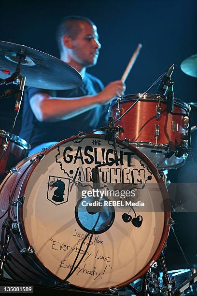 Benny Horowitz of The Gaslight Anthem performs on day one of the Roskilde Festival on July 2, 2009 in Roskilde, Denmark.