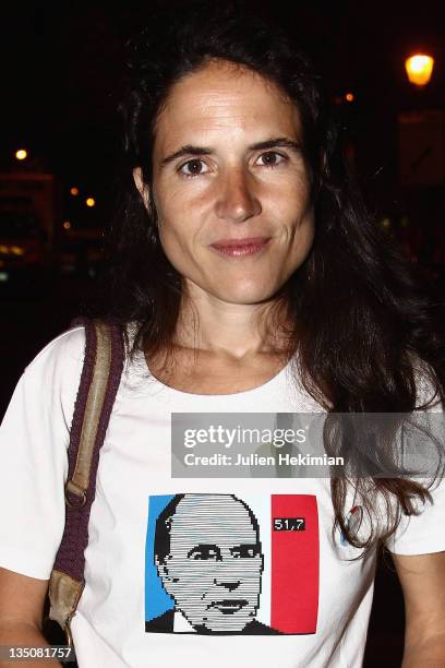 Mazarine Pingeot attends the 30th Anniversary of Francois Mitterrand Election Concert at Place de la Bastille on May 10, 2011 in Paris, France.