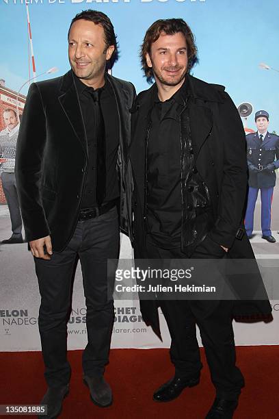 Arthur and Michael Youn attend 'Rien A Declarer' Paris Premiere at Cinema Pathe Quai D'Ivry on January 24, 2011 in Ivry-sur-Seine, France.