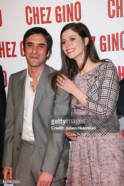 Anna Mouglalis and Samuel Benchetrit attend the 'Chez Gino' Paris premiere at Cinema Gaumont Opera on March 29, 2011 in Paris, France.