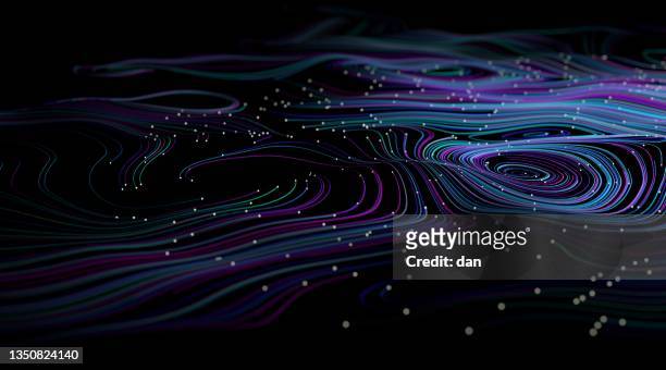 glowing spiral lines - ico stock-fotos und bilder