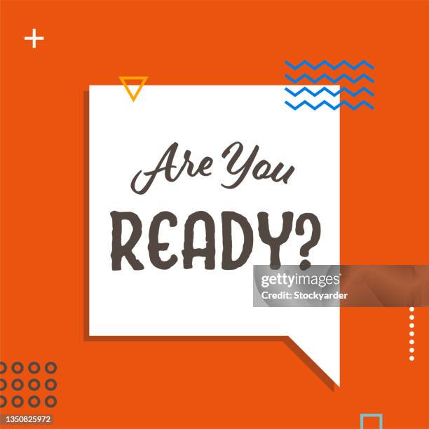 are you ready web banner - product warning label stock illustrations