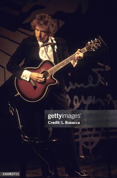 Bob Dylan during Bob Dylan in Concert - File Photos March 1987, United States.