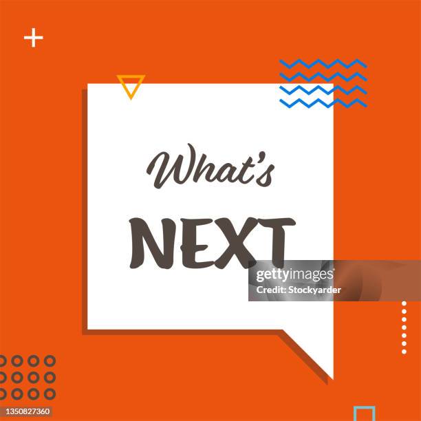 what's next web banner - whats next stock illustrations