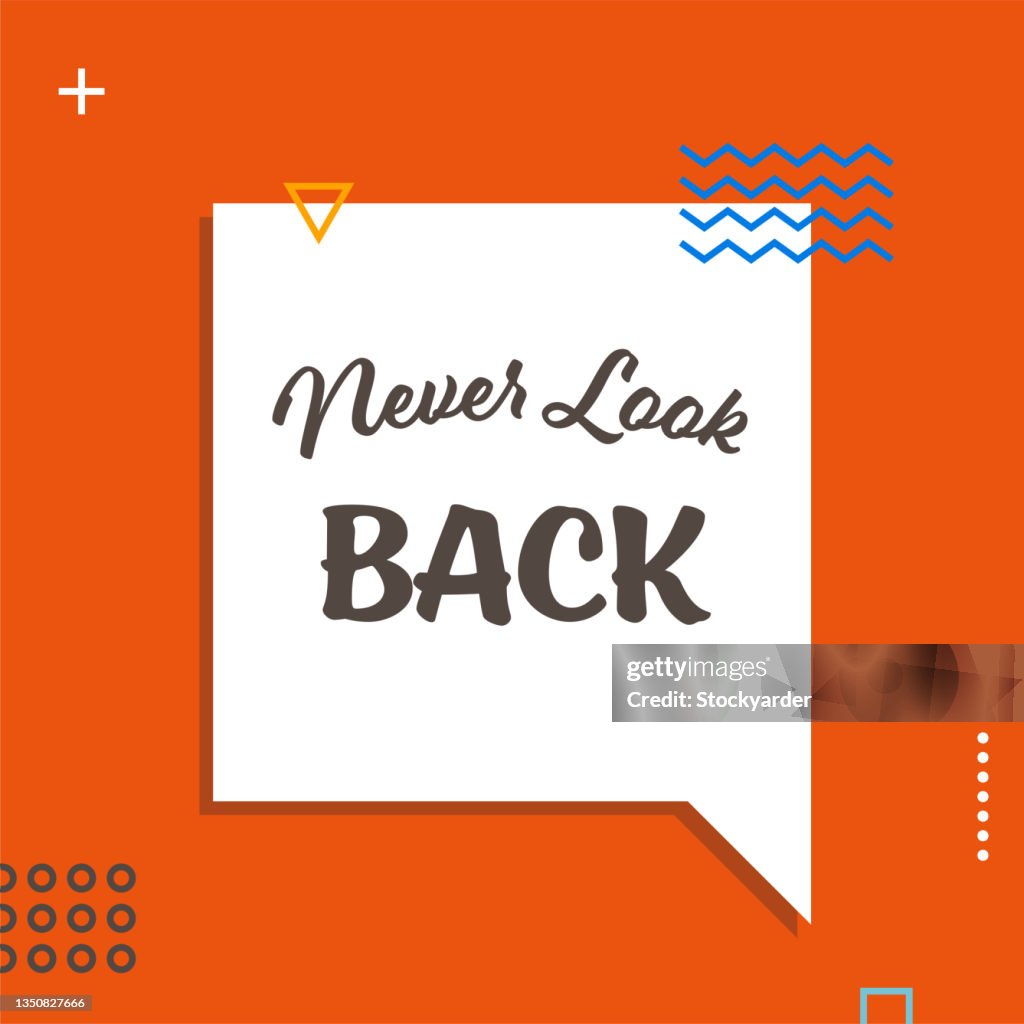 Never Look Back Web Banner