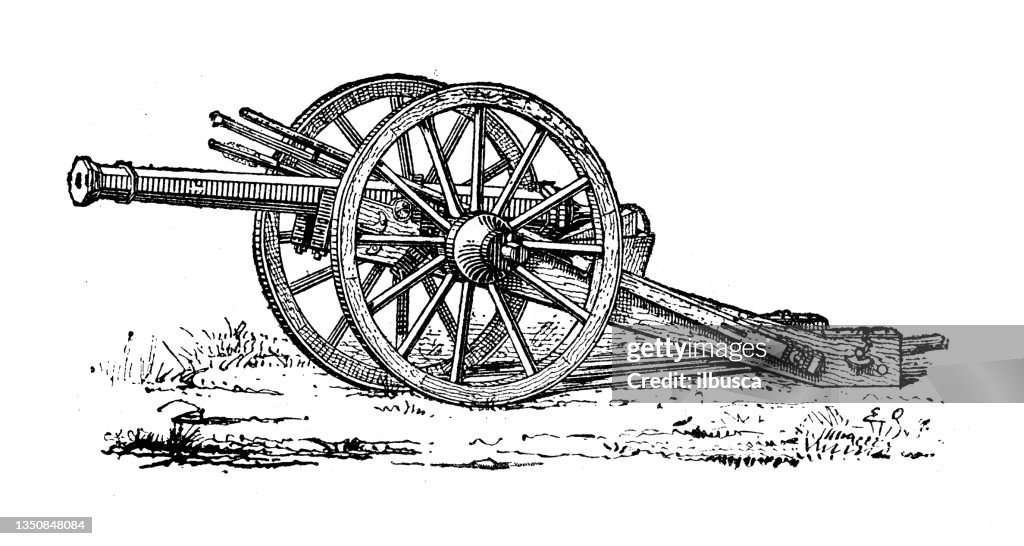 Antique illustration: Gun