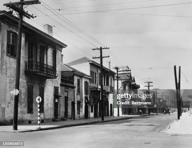 Conti Street, New Orleans, 3rd December 1934.