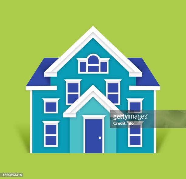 house and home real estate symbol - house viewing stock illustrations