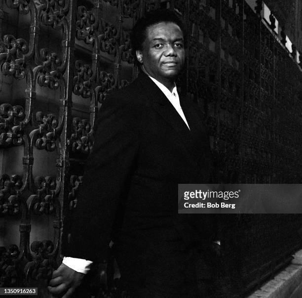 American singer, songwriter and record producer Lamont Dozier poses for a portrait circa October, 1990 in New York, New York.