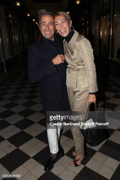Vincent Darré and Mathilde Favier attend Ginori 1735 Presents : "Reborn Project – Ginori Art Collection" at Galerie du Passage on November 02, 2021...