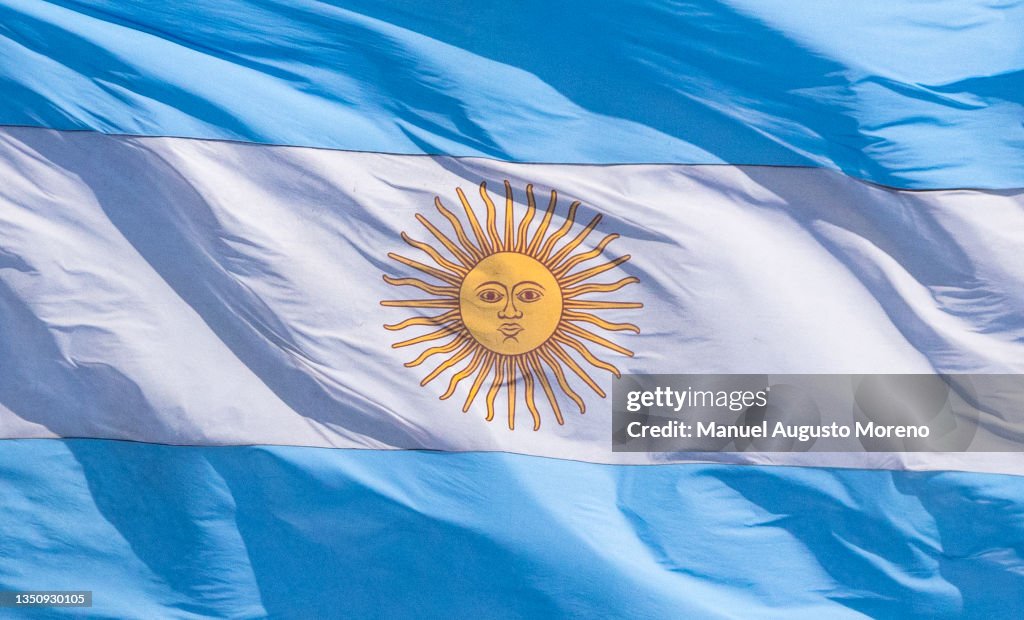 Waving Flag of Argentina