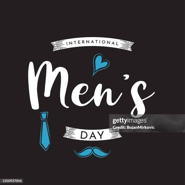 international men's day card, background. vector - global gift stock illustrations