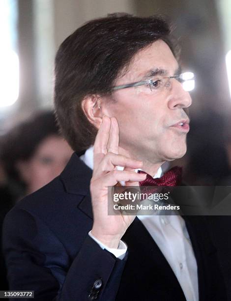 Elio Di Rupo is sworn as Belgian Prime Minister at Laeken Castle on December 6, 2011 in Brussels, Belgium. Socialist leader Di Rupo has been sworn in...