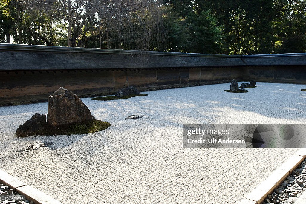 Temple Gradens in Kyoto,Japan