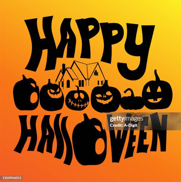 web - halloween stencil stock illustrations