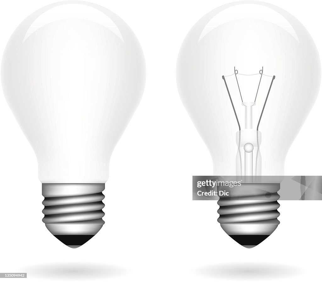Serial Bulb Graphics Lightbulb High-Res Vector Graphic - Getty Images